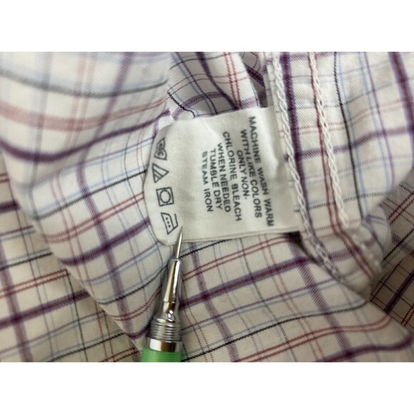 G.H. Bass & Co Men's Button Down Shirt Collar Neck Long Sleeves  Purple Size XL - Picture 5 of 7